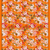 Ultra Soft Area Rug, Non Slip, Stain Resistant, Washable Area Rugs for Living Room, Bedroom, Dynamic Multicolor Geometric Style(Orange)