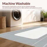 Ultra Soft Area Rug, Non Slip, Stain Resistant, Washable Area Rugs for Living Room, Bedroom, Rustic Earthy Curved Designs(Gray)