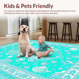 Charming Turquoise Beach Motif(Blue)