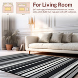 Chic Monochrome Striped Elegance(Black)