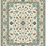 Ultra Soft Area Rug, Non Slip, Stain Resistant, Washable Area Rugs for Living Room, Bedroom, Neutral Toned Area With Vintage Inspired Ornate Medallion(Beige)