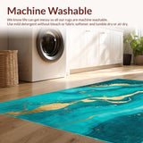 Elegant Turquoise Marble Aesthetic(Blue)