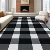 Minimalist Textured Tiled Composition(Black)