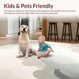 Ivory Cloud Area Dreamy with Artistic Shape for Home(Beige)