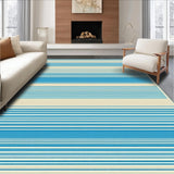 Ultra Soft Area Rug, Non Slip, Stain Resistant, Washable Area Rugs for Living Room, Bedroom, Wynona Indoor Area in Elegant Blue and Beige Shades(Beige)