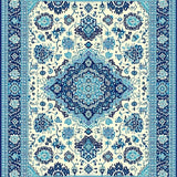 Ultra Soft Area Rug, Non Slip, Stain Resistant, Washable Area Rugs for Living Room, Bedroom, Global Wanderer Boho Chic Backyard Area Rug(Beige)
