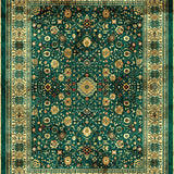 Whimsical Pastel Floral Design(Green)