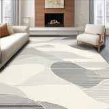 Contemporary Cream Geometric Waves(Black)