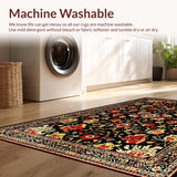 Lively Tropical Floral Fusion(Black)