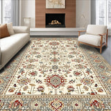 Ultra Soft Area Rug, Non Slip, Stain Resistant, Washable Area Rugs for Living Room, Bedroom, Boho for Modern Décor(White)
