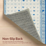 Coquette Bows Blue Scallop Preppy Aesthetic Home Decor(Beige)