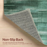 Ultra Soft Area Rug, Non Slip, Stain Resistant, Washable Area Rugs for Living Room, Bedroom, Cottage Core Tapestry(Green)