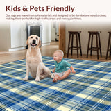 Eclectic Blue Striped Texture(Beige)