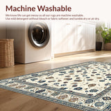 Ultra Soft Area Rug, Non Slip, Stain Resistant, Washable Area Rugs for Living Room, Bedroom, Contemporary Gentle Animal Imagery(Beige)