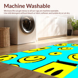 Bold Graphic Circular Happy Motif(Blue)