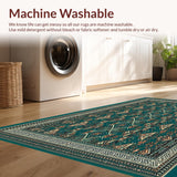 Intricate Geometric Design Area with Teal and Copper Accents(Blue)