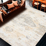 Beige & White with Faded Medallion for(Beige)