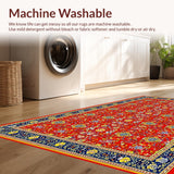 Vibrant Multicolor Trellis Design(Red)