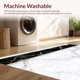 Ultra Soft Area Rug, Non Slip, Stain Resistant, Washable Area Rugs for Living Room, Bedroom, Luxury Soft Modern Rug with Shimmering Gold Accents(White)