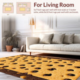 Charming Round Treat Motif Design(Beige)