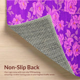 Ultra Soft Area Rug, Non Slip, Stain Resistant, Washable Area Rugs for Living Room, Bedroom, Charming Soft Pastel Aesthetic(Purple)
