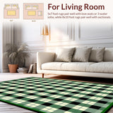 Charming Rustic Green Plaid Style(Green)