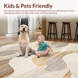 Eclectic Multi Color Scallop Motif(Beige)