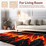 Vivid Abstract Volcanic Motif(Red)