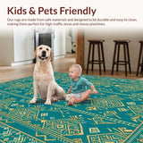 Eclectic Teal Medallion Print(Green)