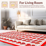 Funky Heart Motif Aesthetic(Red)