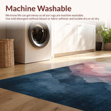 Ultra Soft Area Rug, Non Slip, Stain Resistant, Washable Area Rugs for Living Room, Bedroom, Luxe Washable Non-Shedding Eco-Friendly Ultra-Soft Modern Home Accent(Gray)