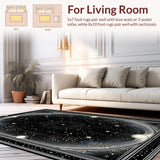 Celestial Abstract Star Motif(Black)