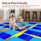 Charming Brightly Hued Counting Motif(Blue)