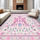 Delightful Colorful Castle Imagery(Pink)