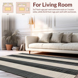 Classic Striped Serenity Design(Black)