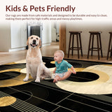 Elegant Neutral Gold Symmetrical Design(Black)