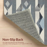Stylish Reversible Linear Motif(Blue)
