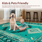 Elegant Geometric Teal Hues(Green)