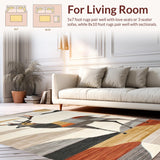 Ultra Soft Area Rug, Non Slip, Stain Resistant, Washable Area Rugs for Living Room, Bedroom, Elegant Cozy Shaggy Textural Delight(Gray)