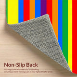 Bright Colorful Geometric Play Surface(Red)