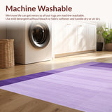 Ultra Soft Area Rug, Non Slip, Stain Resistant, Washable Area Rugs for Living Room, Bedroom, Stylish Textured Lilac Ensemble(Purple)