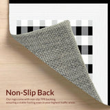 Stylish Lightweight Checkered Textile(Black)