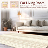 Chic Contemporary Wave Motif(Beige)