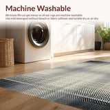 Ultra Soft Area Rug, Non Slip, Stain Resistant, Washable Area Rugs for Living Room, Bedroom, Trendy Fluffy Cow Patterned Delight(Beige)