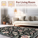 Contemporary Abstract Floral Design(Black)