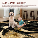 Chic Gold Accented Decorative(Black)