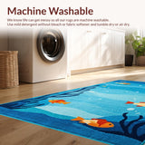 Charming Fish Motif Runner(Blue)