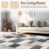 Contemporary Earth Tone Geometric Arrangement(Gray)
