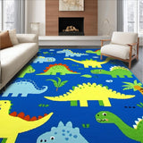 Ultra Soft Area Rug, Non Slip, Stain Resistant, Washable Area Rugs for Living Room, Bedroom, Charming Animal Fantasy Style(Blue)