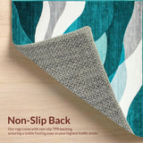 Chic Black and White Tiled Motif(Blue)